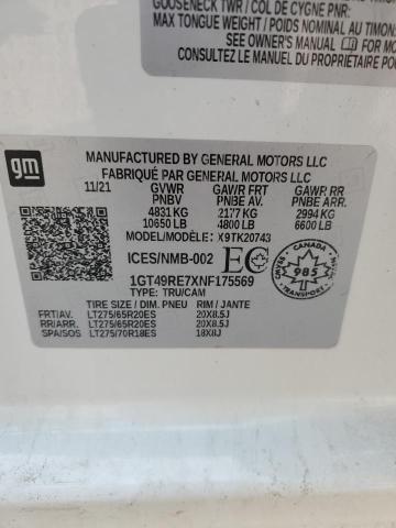 2022 GMC SIERRA K25 1GT49RE7XNF175569
