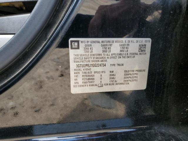 2016 GMC SIERRA K15 3GTU2PEJ7GG224734