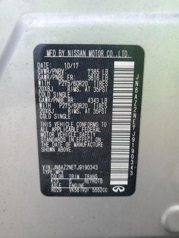 2018 INFINITI QX80 BASE JN8AZ2NE7J9190343