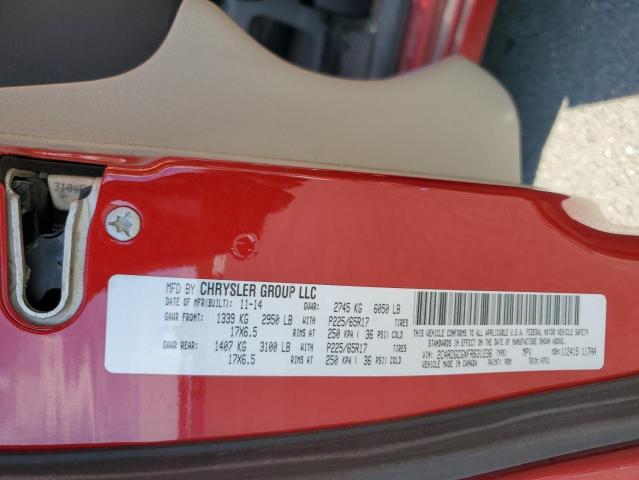 2015 DODGE GRAND CARA 2C4RDGCGXFR631236