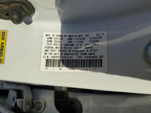 2015 HONDA ACCORD SPO - 1HGCR2F55FA217551