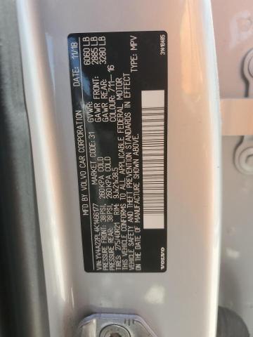 2019 VOLVO XC90 T6 IN YV4A22PL4K1466177