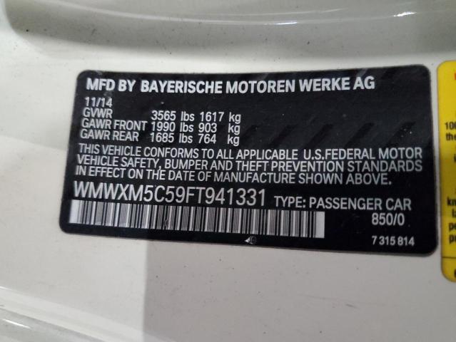 2015 MINI COOPER WMWXM5C59FT941331