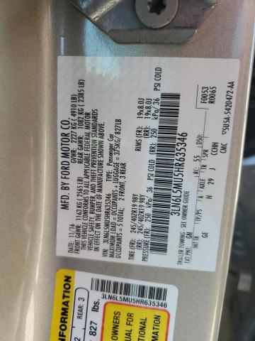 2017 LINCOLN MKZ HYBRID 3LN6L5MU5HR635346