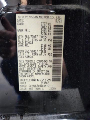 2022 NISSAN FRONTIER S 1N6ED1EJ1NN627329