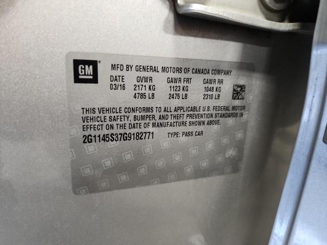 2016 CHEVROLET IMPALA LTZ 2G1145S37G9182771