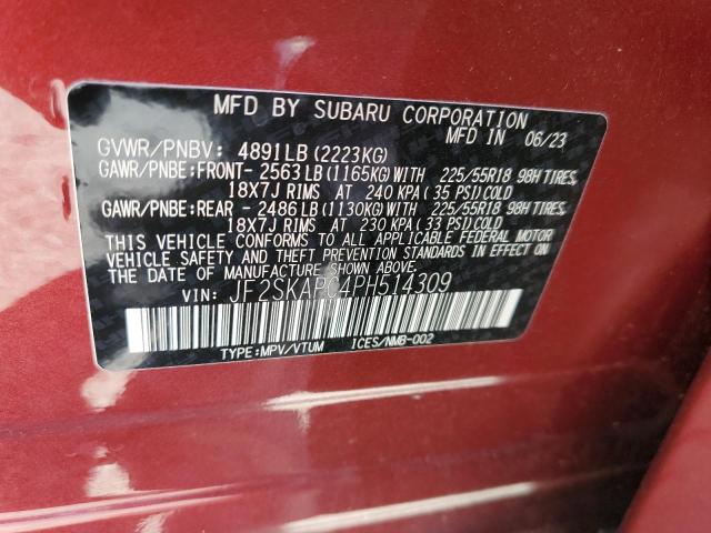 2023 SUBARU FORESTER L JF2SKAPC4PH514309