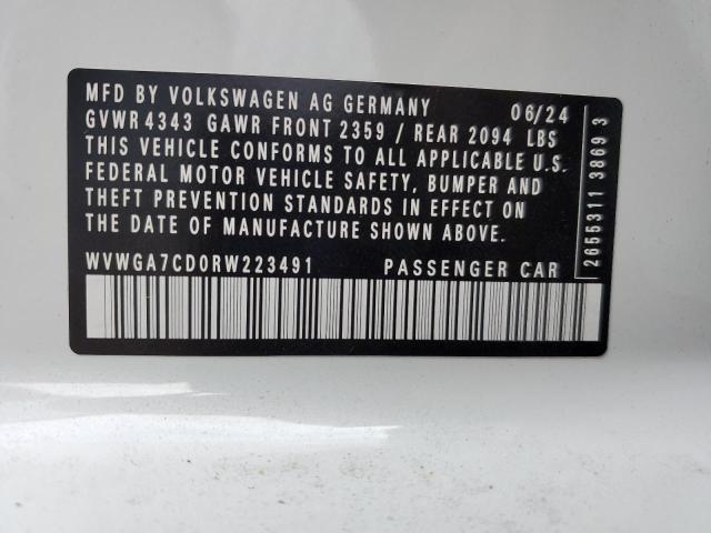 2024 VOLKSWAGEN GTI S WVWGA7CD0RW223491