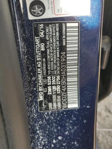2017 MERCEDES-BENZ E 300 4MAT WDDZF4KB0HA031904