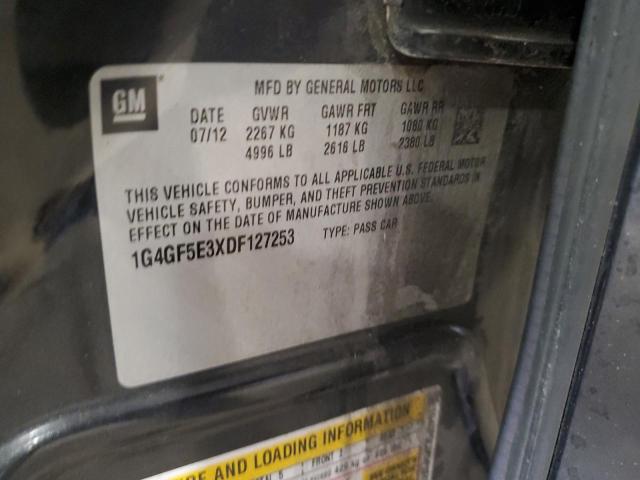 2013 BUICK LACROSSE P - 1G4GF5E3XDF127253