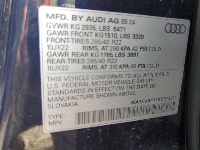 2024 AUDI Q8 PREMIUM WA1EVBF11RD013911