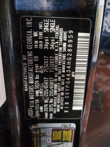 2017 KIA SORENTO LX 5XYPG4A34HG288959
