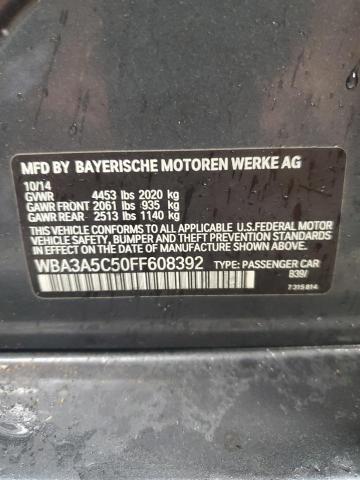2015 BMW 328 I WBA3A5C50FF608392