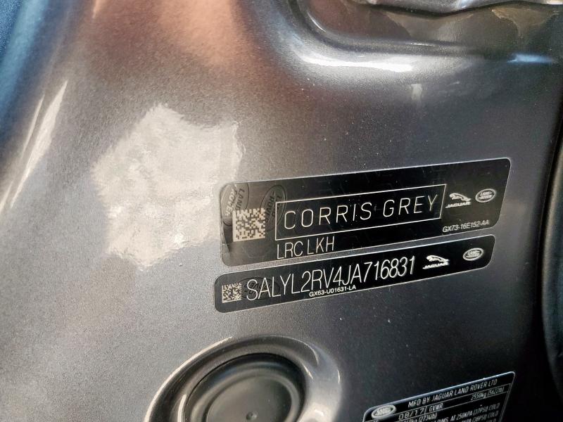 2018 LAND ROVER RANGE ROVE - SALYL2RV4JA716831