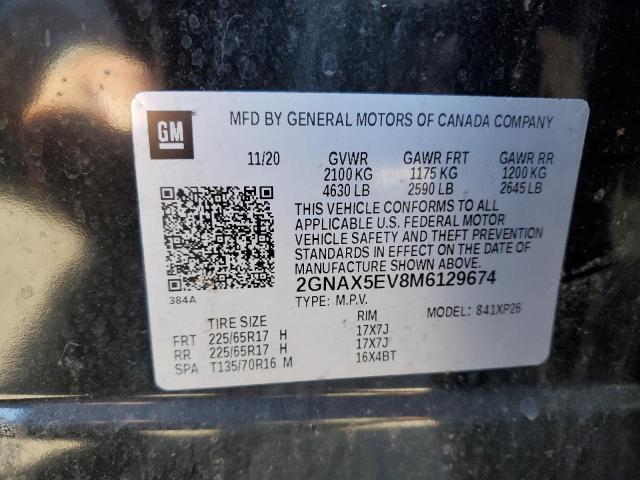 2021 CHEVROLET EQUINOX 2GNAX5EV8M6129674