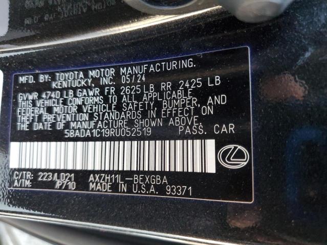 2024 LEXUS ES 300H BA 58ADA1C19RU052519