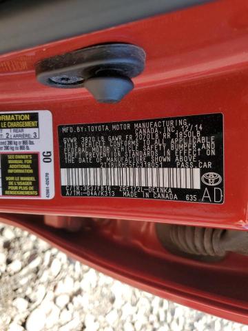 2015 TOYOTA COROLLA L - 2T1BURHE5FC318051