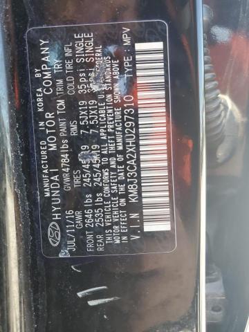 2017 HYUNDAI TUCSON LIM KM8J3CA2XHU297310