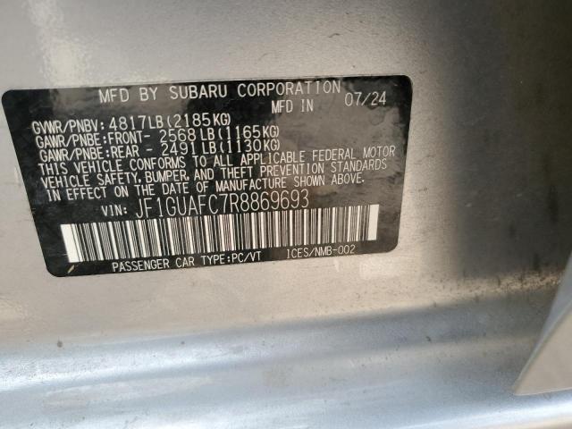 2024 SUBARU IMPREZA SPORT JF1GUAFC7R8869693