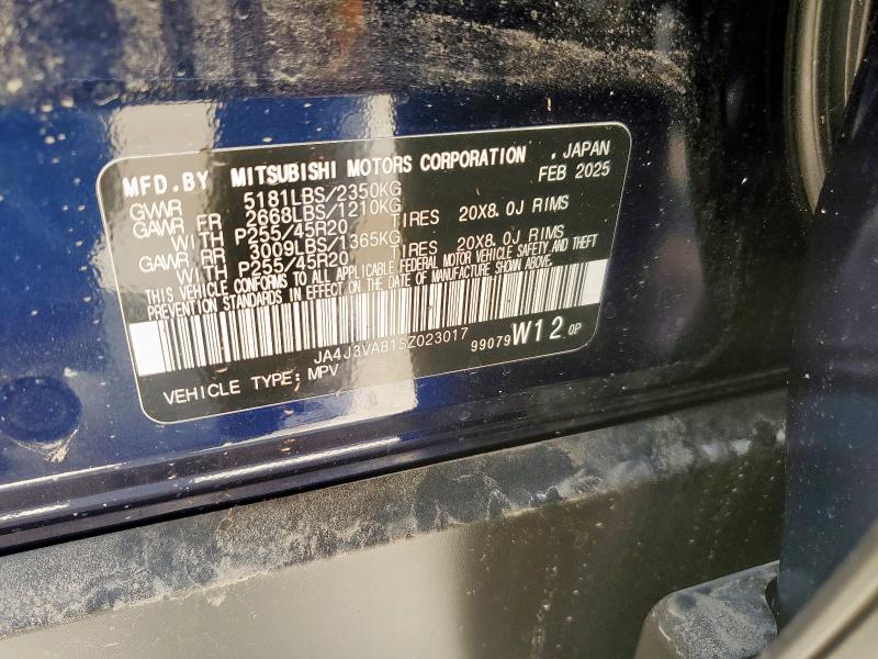 2025 MITSUBISHI OUTLANDER SE JA4J3VA81SZ023017