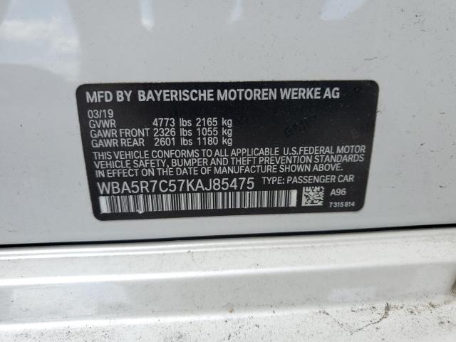 2019 BMW 330XI WBA5R7C57KAJ85475