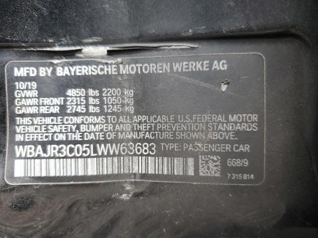 2020 BMW 530 I WBAJR3C05LWW63683