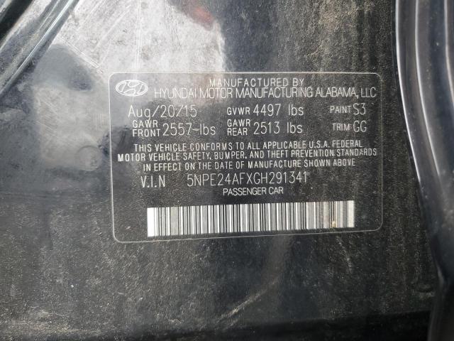2016 HYUNDAI SONATA SE 5NPE24AFXGH291341