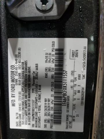 2019 FORD MUSTANG GT 1FA6P8CFXK5111557