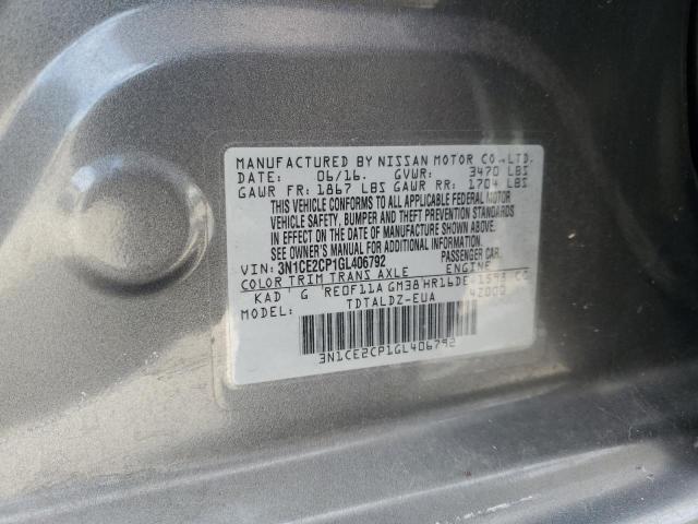 2016 NISSAN VERSA NOTE S 3N1CE2CP1GL406792