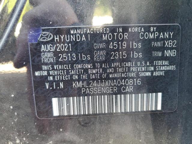 2022 HYUNDAI SONATA HYB - KMHL24JJXNA040816