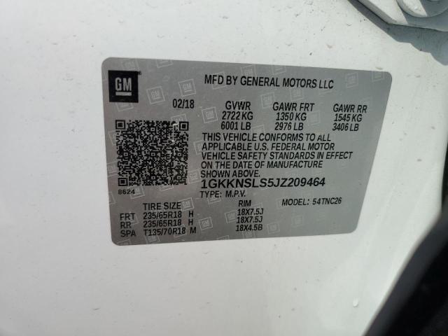 2018 GMC ACADIA SLE 1GKKNSLS5JZ209464