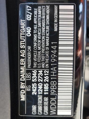 2017 MERCEDES-BENZ CLS 550 4MATIC WDDLJ9BB1HA199441