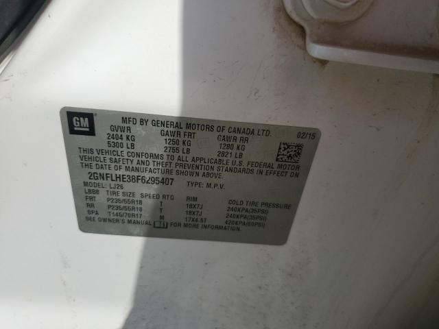 2015 CHEVROLET EQUINOX LT 2GNFLHE38F6295407