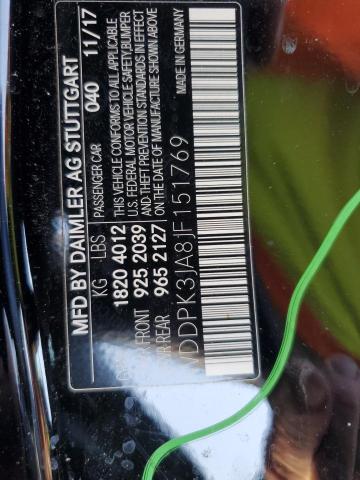 2018 MERCEDES-BENZ SLC 300 WDDPK3JA8JF151769