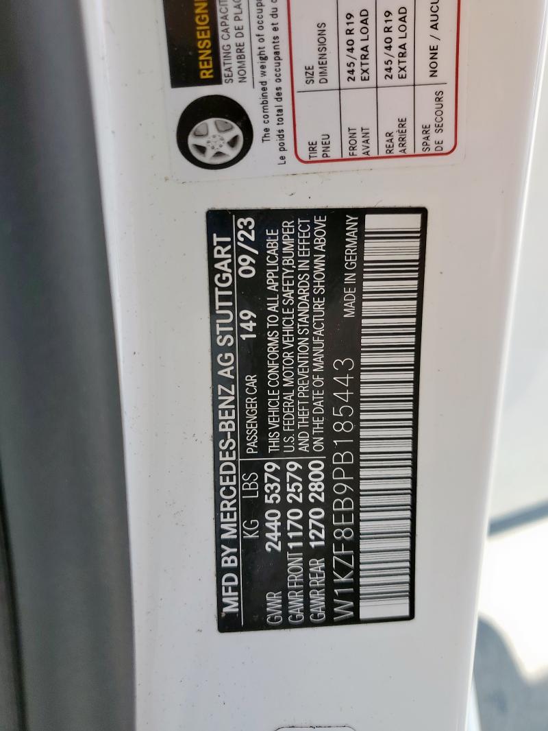 2023 MERCEDES-BENZ E 350 4MAT W1KZF8EB9PB185443