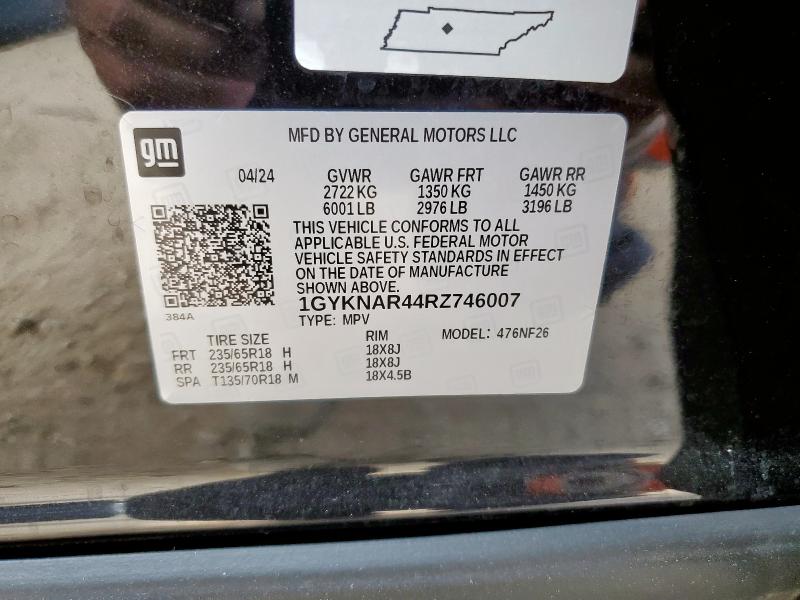 2024 CADILLAC XT5 LUXURY 1GYKNAR44RZ746007