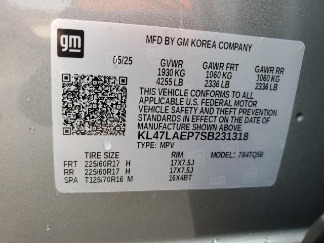 2025 BUICK ENVISTA PR KL47LAEP7SB231318