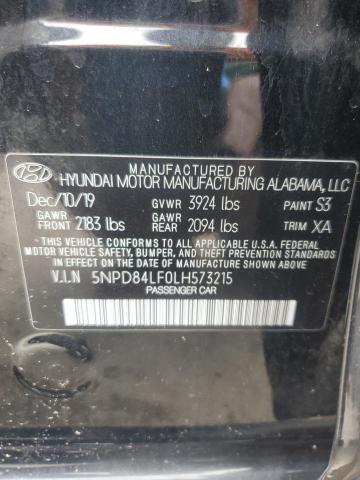 2020 HYUNDAI ELANTRA SEL - 5NPD84LF0LH573215