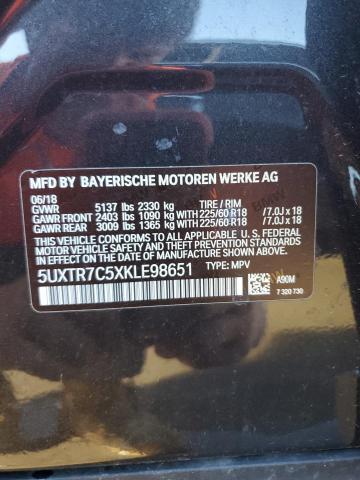 2019 BMW X3 SDRIVE3 5UXTR7C5XKLE98651