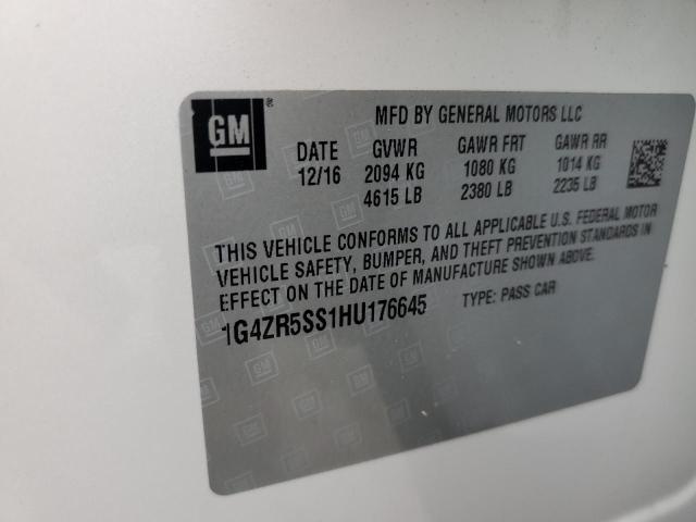 2017 BUICK LACROSSE PREMIUM 1G4ZR5SS1HU176645