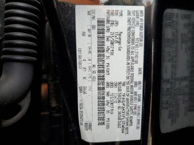 2015 FORD FOCUS SE - 1FADP3K21FL374854