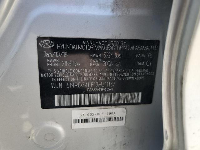 2018 HYUNDAI ELANTRA SE - 5NPD74LF1JH311137