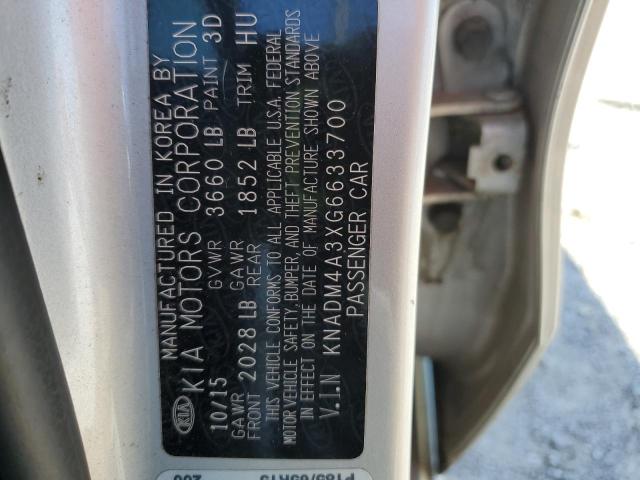 2016 KIA RIO LX KNADM4A3XG6633700