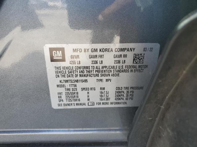 2022 CHEVROLET TRAILBLAZER RS KL79MTSL5NB115495