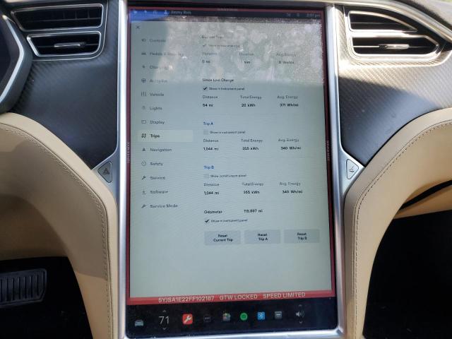 2015 TESLA MODEL S 5YJSA1E22FF102187