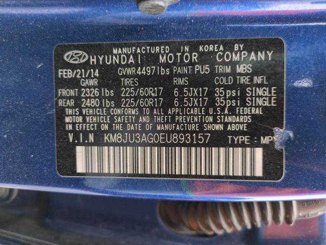 2014 HYUNDAI TUCSON GLS - KM8JU3AG0EU893157