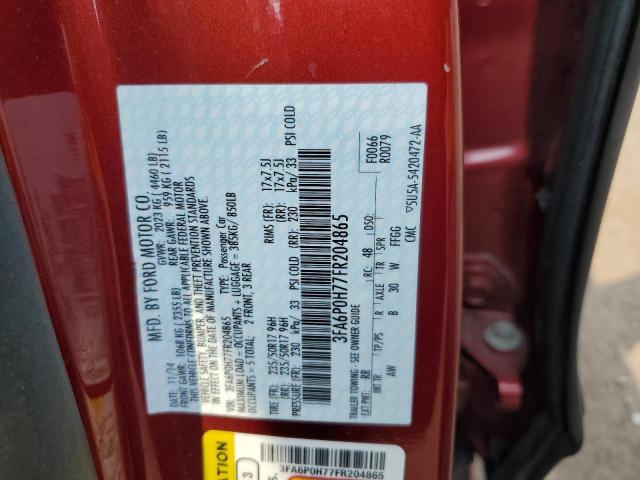 2015 FORD FUSION SE - 3FA6P0H77FR204865
