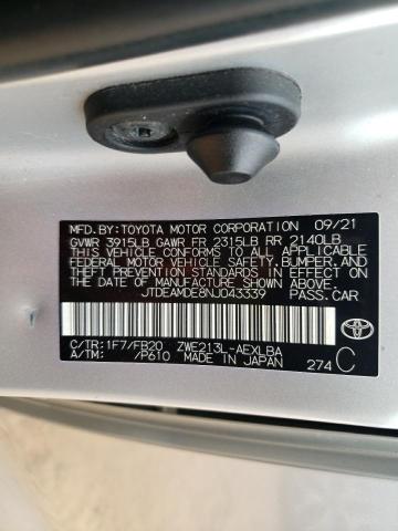 2022 TOYOTA COROLLA LE - JTDEAMDE8NJ043339