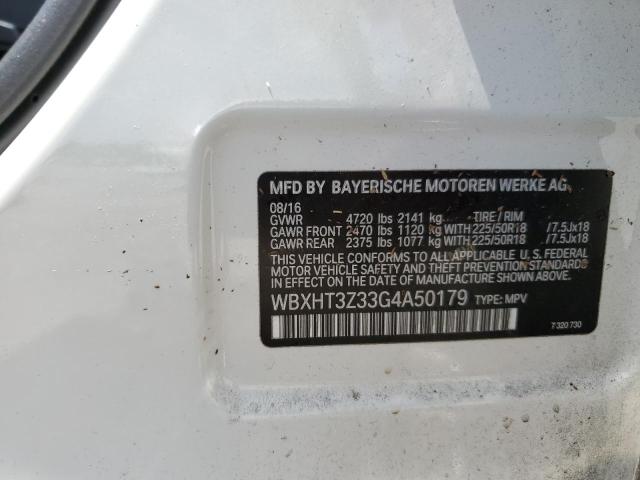 2016 BMW X1 XDRIVE2 WBXHT3Z33G4A50179