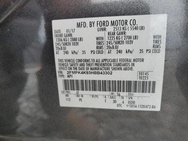 2017 FORD EDGE TITAN 2FMPK4K93HBB43302